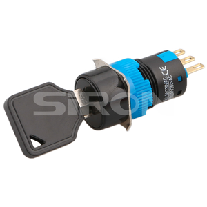 SiRON H006(S) serijos Φ16 2/3 pavarų raktinis jungiklis