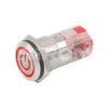 Seria SiRON H060(D)-2/H061(D)-2 Φ16/Φ19/Φ22/Φ25 Symbol mocy Metalowy przycisk