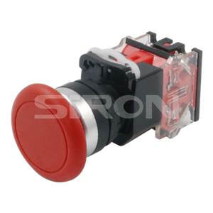 SiRON H019(C)/H020(C) serijos Φ22 apvalus plastikinis grybų mygtukas