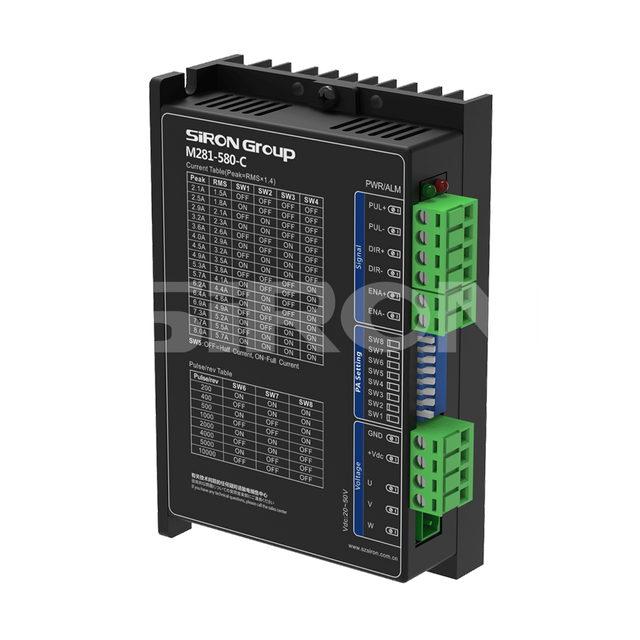 SiRON M281-580-C シリーズ 三相オープンループ デジタル ステッピング ドライバー