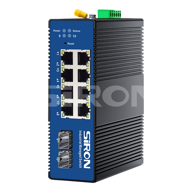 Индустриски прекинувач SiRON T382-14 L2+Network Management 2 Optical 8 Power