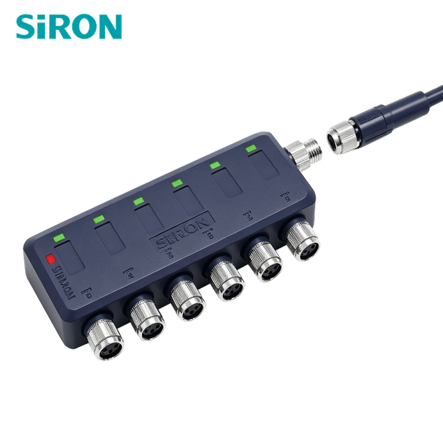 SiRON H422‑8 IP67 Hộp nối M8 loại t&aacute;ch rời c&oacute; đ&egrave;n LED